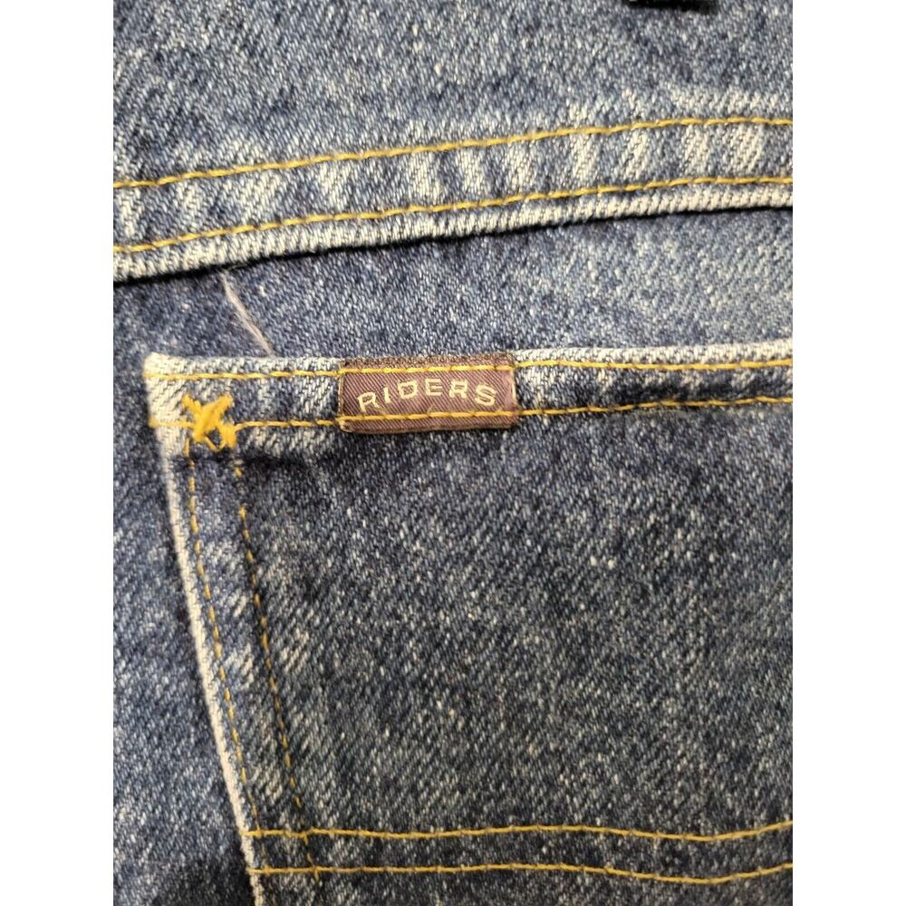 Riders Blue Denim Straight Leg High Rise Medium Wash Zip Fly Men's Jeans Size 36 - Picture 4 of 7